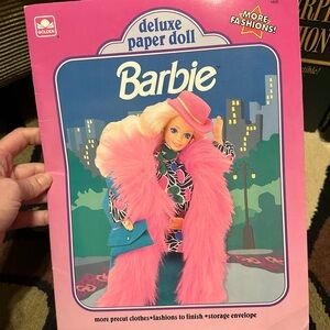 Barbie Deluxe Paper Doll Set - Pink and Blue